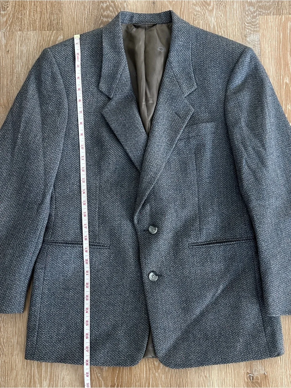 Vintage Christian Dior Monsieur Wool Blazer Gray Tweed Men’s / Unisex